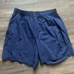7” Lululemon Linerless pace breaker shorts (men’s- large)